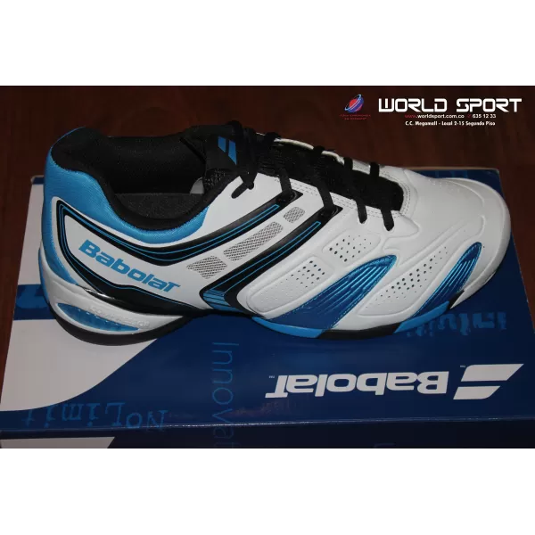 TENIS BABOLAT BLANCO-AZUL