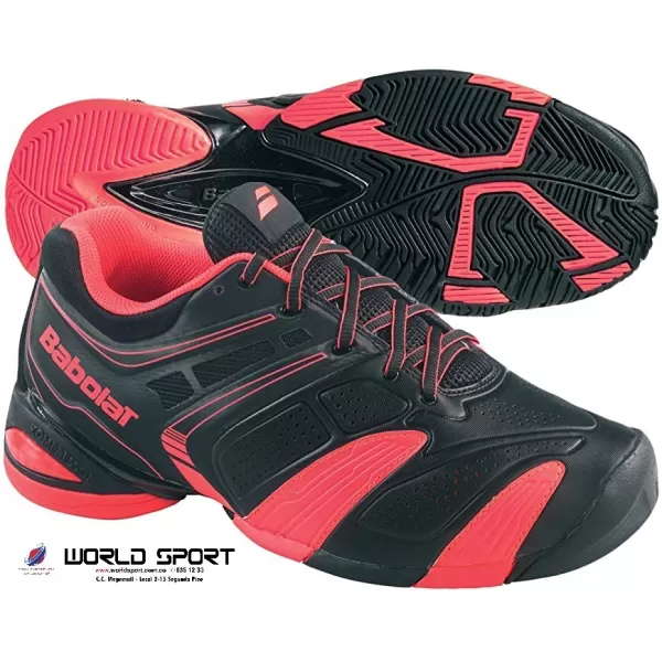 TENIS BABOLAT NEGRO-NARANJA