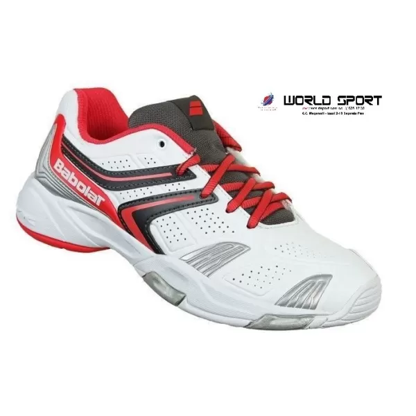 TENIS BABOLAT BLANCO-ROJO