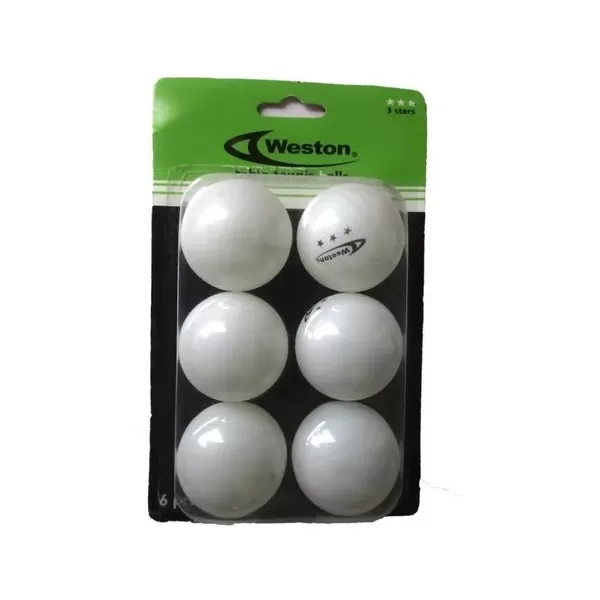 Pelotas De Ping Pong Marca Weston Blanco