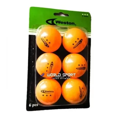 Pelotas De Ping Pong Marca Weston Naranja